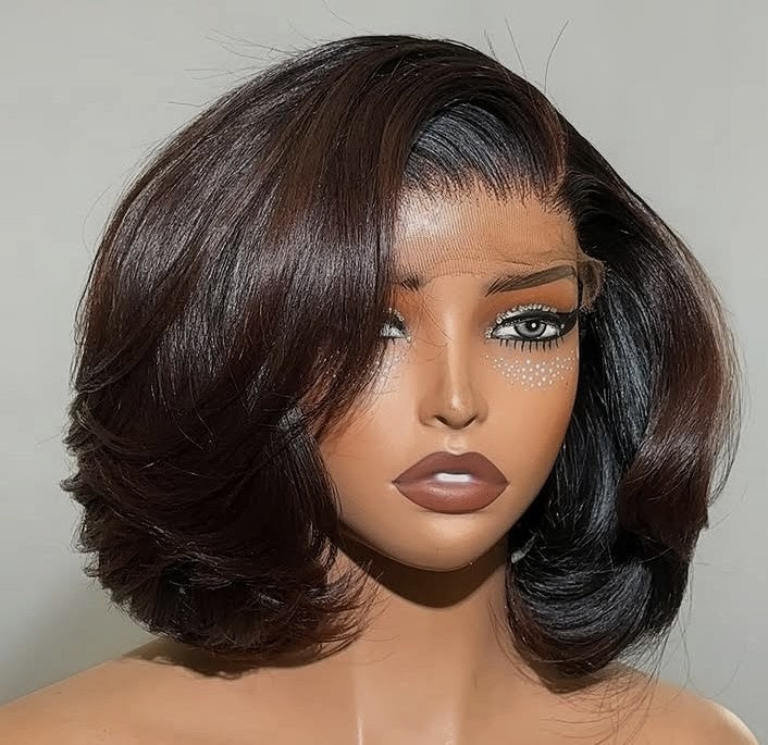 Short Wavy Brown Babe 😘