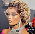 Short Curly Blonde Babe 😘
